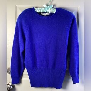 White Wheeler & Matha NWT Crewneck Lambswool and Angora rabbit hair Sweater Sz S
